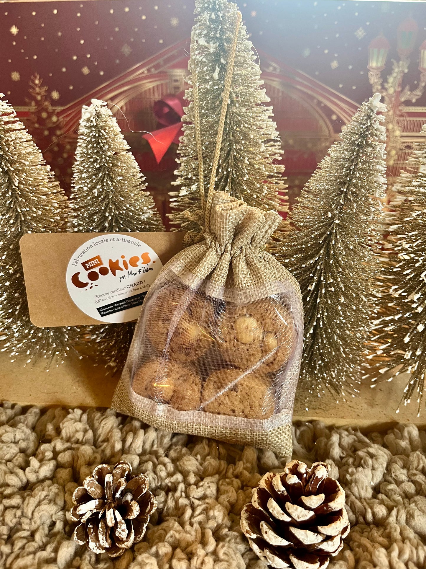 Pochon cookie individuel de Noel